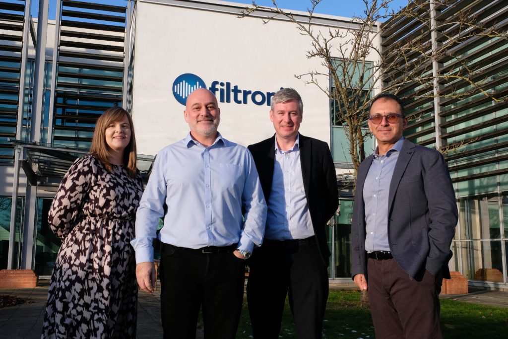 Group photo of new leadership team at Filtronic plc
