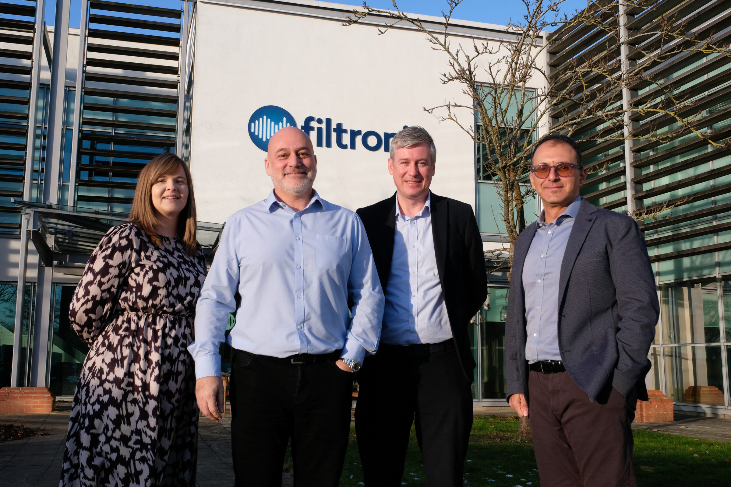 Group photo of new leadership team at Filtronic plc