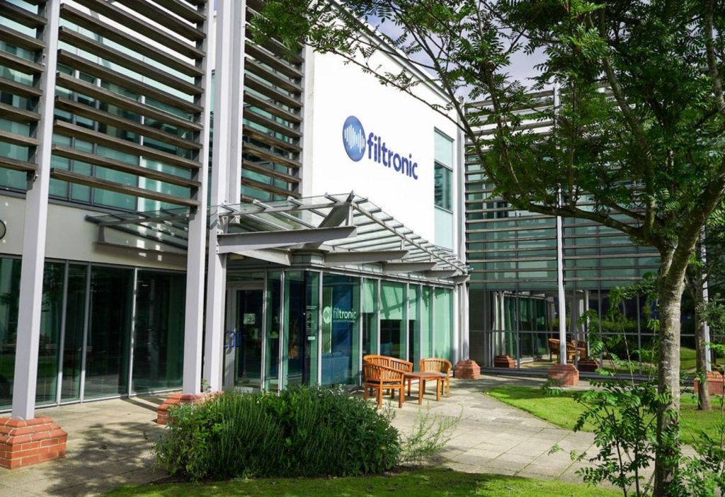 Photo shows Filtronic premises