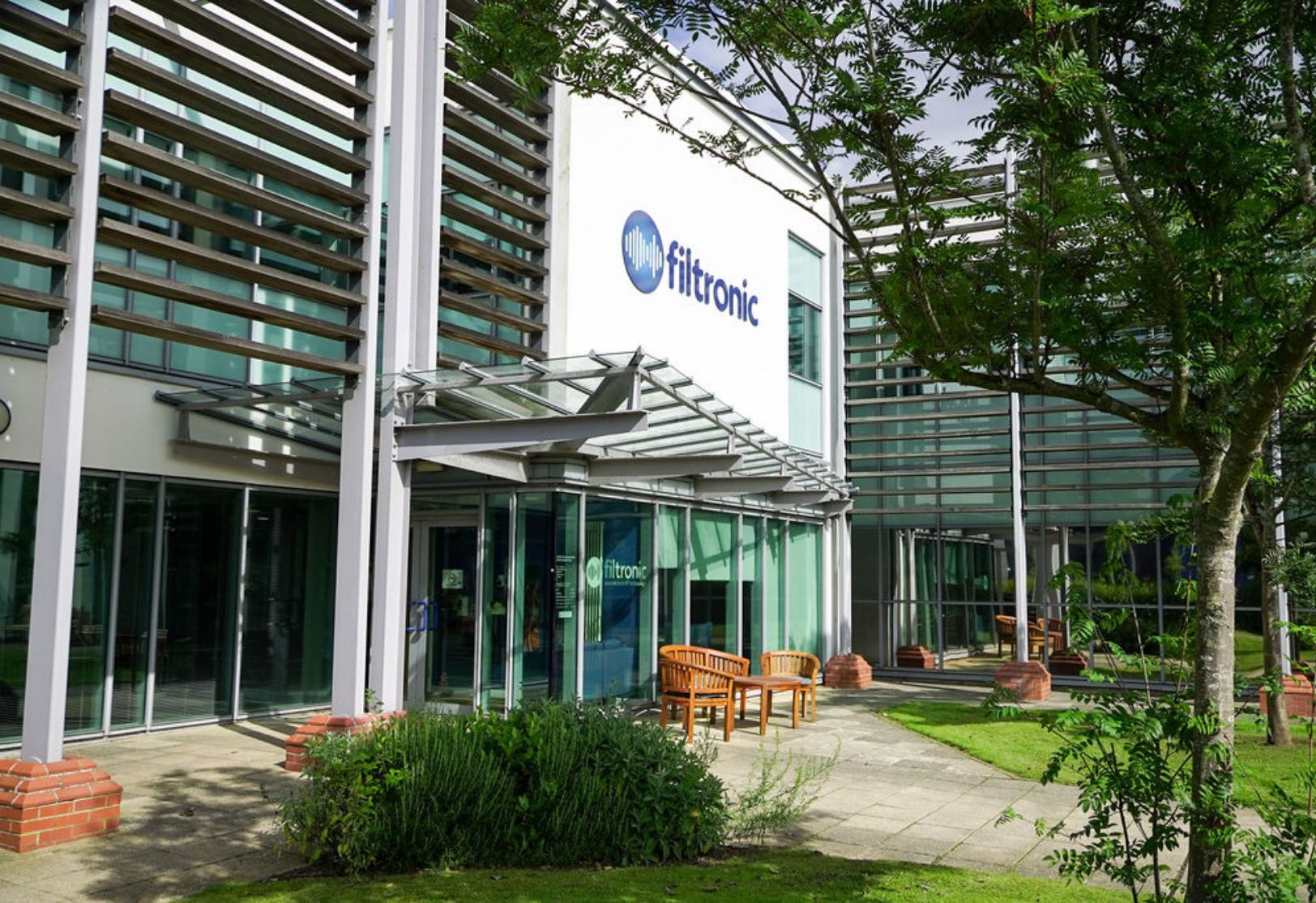Photo shows Filtronic premises